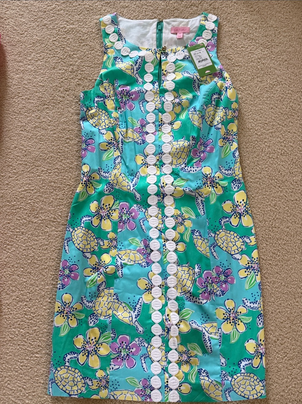 Lilly Pulitzer Ginny dress Lagoon Green Moving Slowly